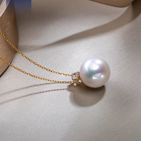 Timeless Kate Freshwater Pearl Pendant - 18K Solid Gold