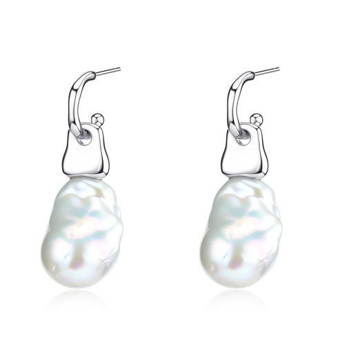 10-12mm Bold Baroque Pearl Earrings - Earrings made with hand-selected pearls from House of Pearls