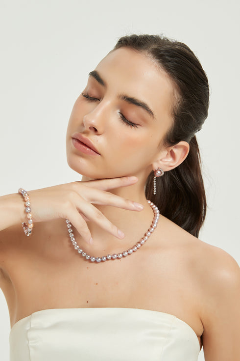 6.0-7.0mm Multicolor Freshwater Pearl Strand Bracelet - Color Grace