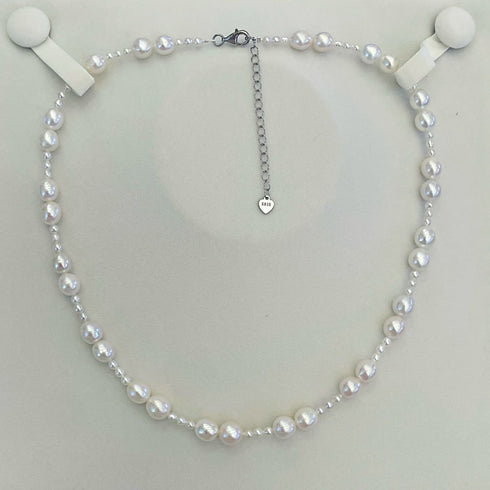 Elegant Dual Pears Beaded Necklace