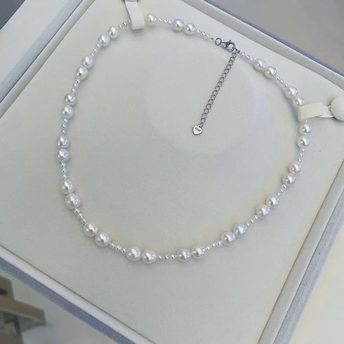 Elegant Dual Pears Beaded Necklace