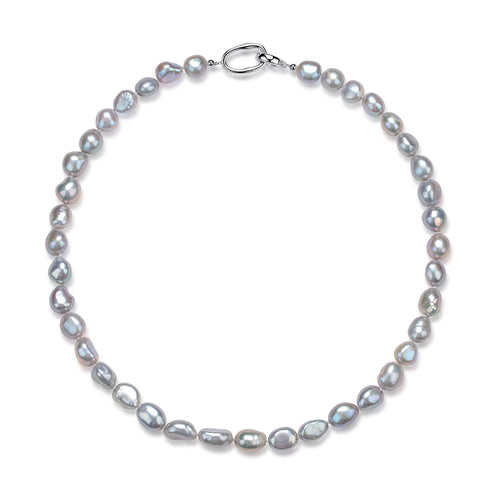 9-10mm Grey Baroque Pearl Necklace - House Of Pearls
