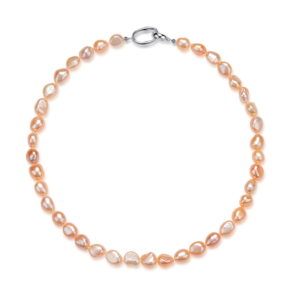 9-10mm Pink Baroque Pearl Necklace - House Of Pearls