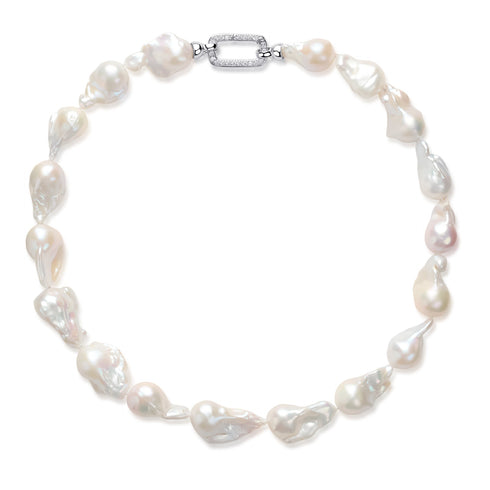 Cessie Bold Baroque Freshwater Pearl Necklace