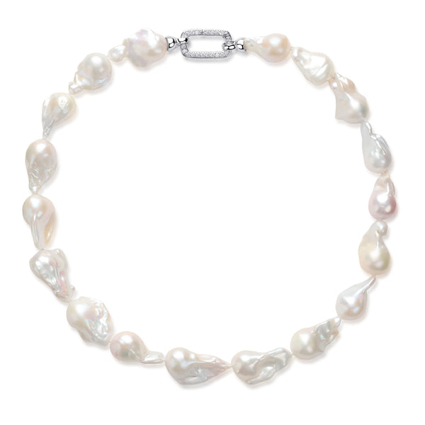 Cessie Bold Baroque Freshwater Pearl Necklace