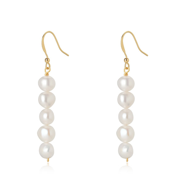 2-3mm Freshwater Pearls Hook Earrings - May-Lynn Jewelry