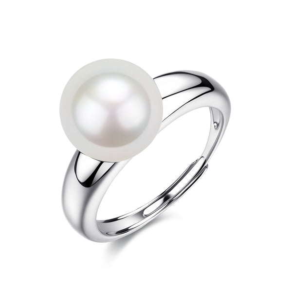 Power Edison Pearl Open Ring - Sterling Silver