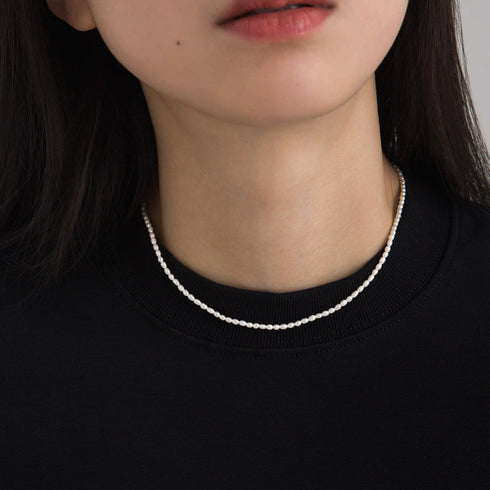 Mini Baroque Rice Pearl Bracelet and Necklace Set – Gold Vermeil