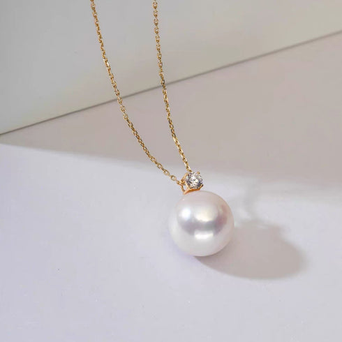 Timeless Kate Freshwater Pearl Pendant - 18K Solid Gold