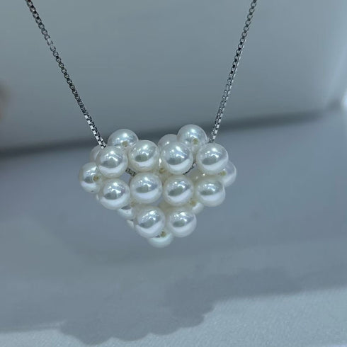 Handmade Heart Pearl Pendant