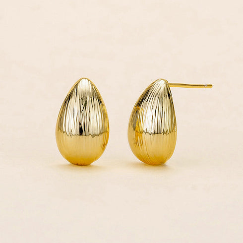 Gold Teardrop Earrings