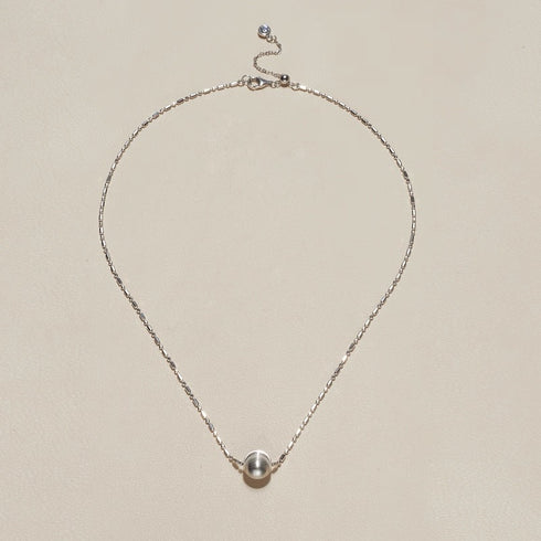 Gold Ball Thread Necklace - Gold Vermeil / Sterling Silver