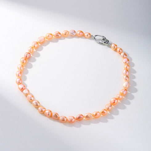 9-10mm Pink Baroque Pearl Necklace - House Of Pearls
