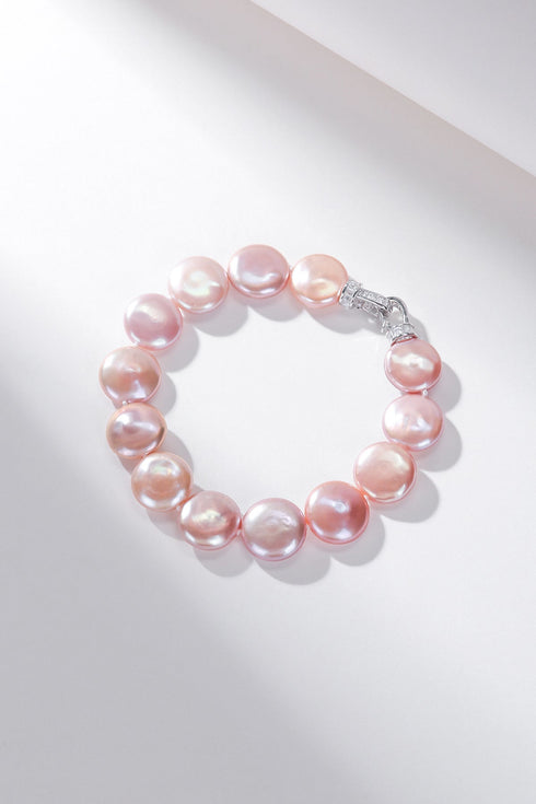 Pink Coin Baroque Pearl Strand Bracelet and Necklace (Purchase Individually) - House Of Pearls
