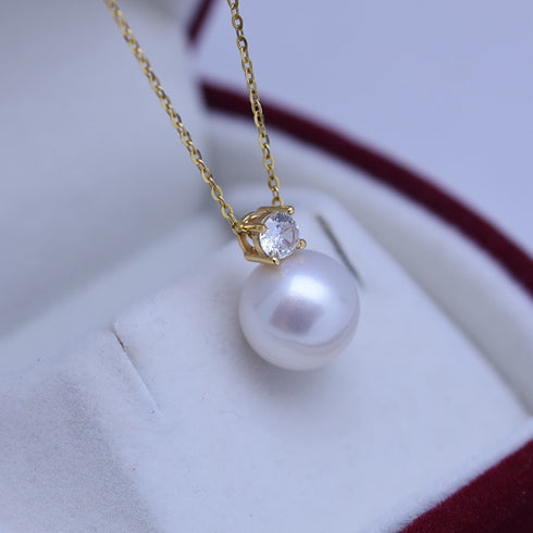 Timeless Kate Zirconia Pearl Pendant Necklace - Perfect Daily Wear