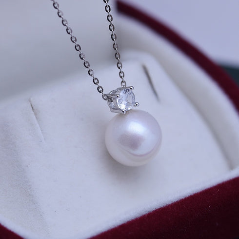 Timeless Kate Zirconia Pearl Pendant Necklace - Perfect Daily Wear