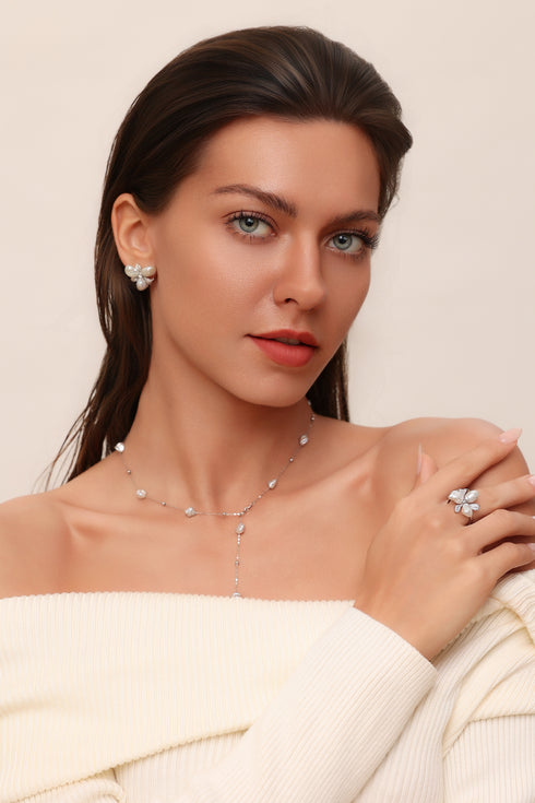 Baroque Pearl Y-Shape Necklace - Versatile Styling