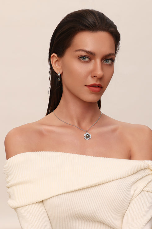 Butterfly Baroque Tahitian Pearl Earrings