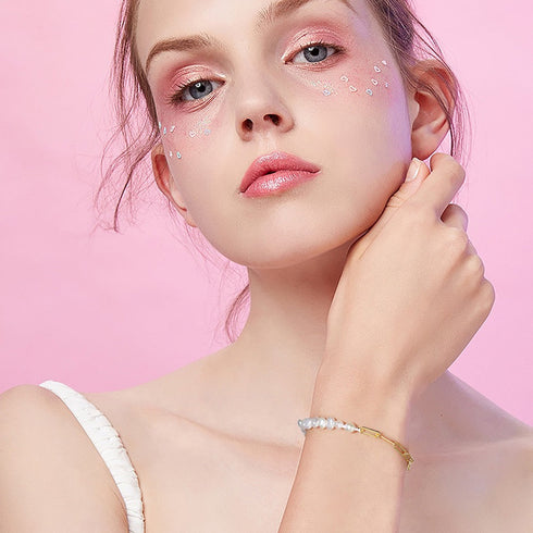 Baroque Pearl Chain Bracelet & Necklace Set – Sterling Silver