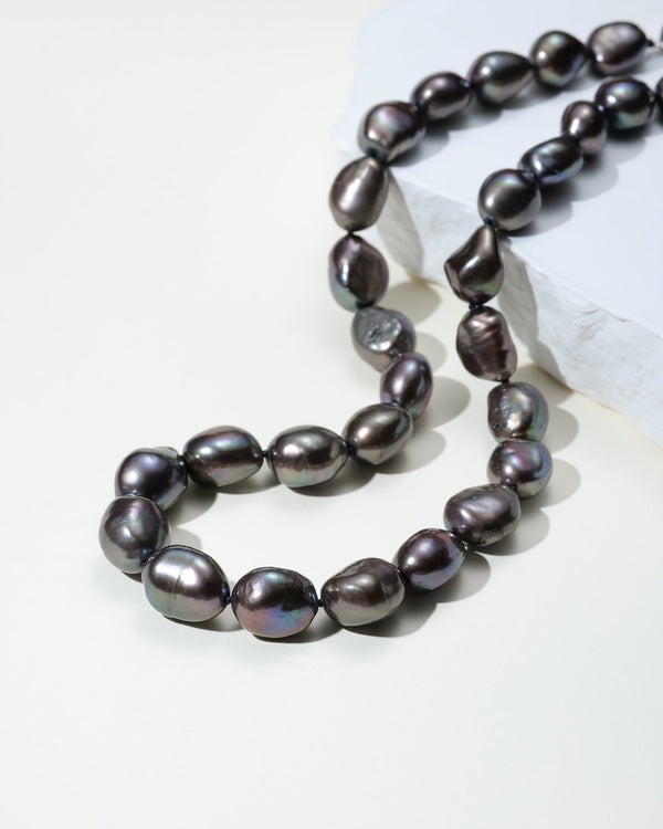 9–10mm Peacock Baroque Freshwater Pearl Necklace - Necklaces made with hand-selected pearls from House of Pearls