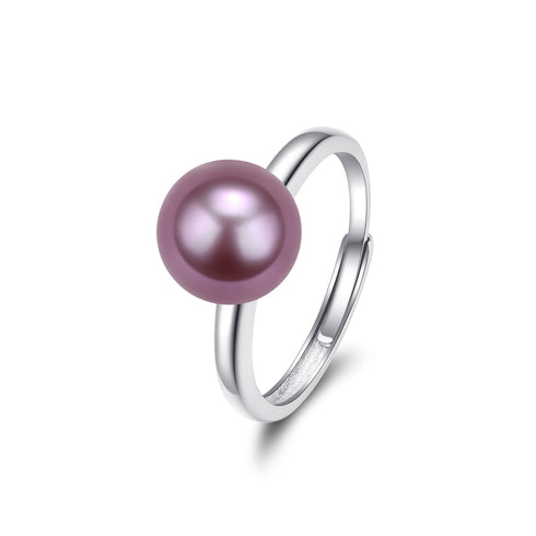 9-10mm Purple Freshwater Pearl & Modern Ring - Rings made with hand-selected pearls from House of Pearls