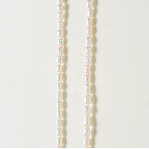 Mini Baroque Rice Pearl Bracelet and Necklace Set – Gold Vermeil