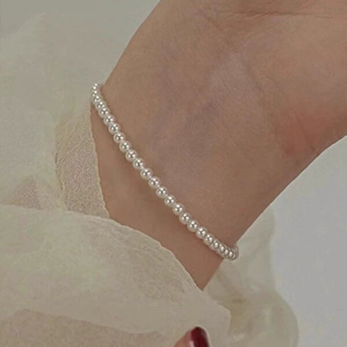 3-4mm Mini High Luster Pearl Beaded Bracelet