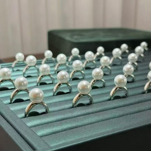 Power Edison Pearl Open Ring - Sterling Silver