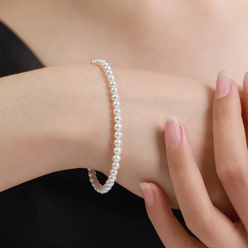 3-4mm Mini High Luster Pearl Beaded Bracelet