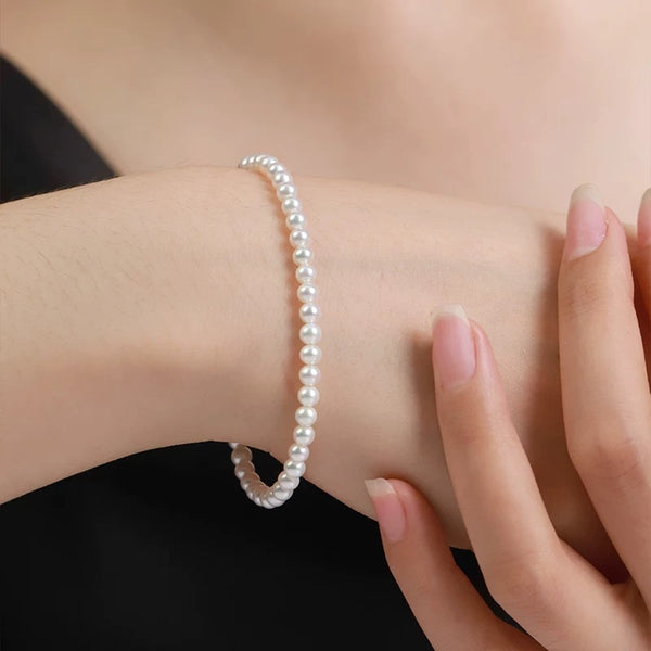 3-4mm Mini High Luster Pearl Beaded Bracelet