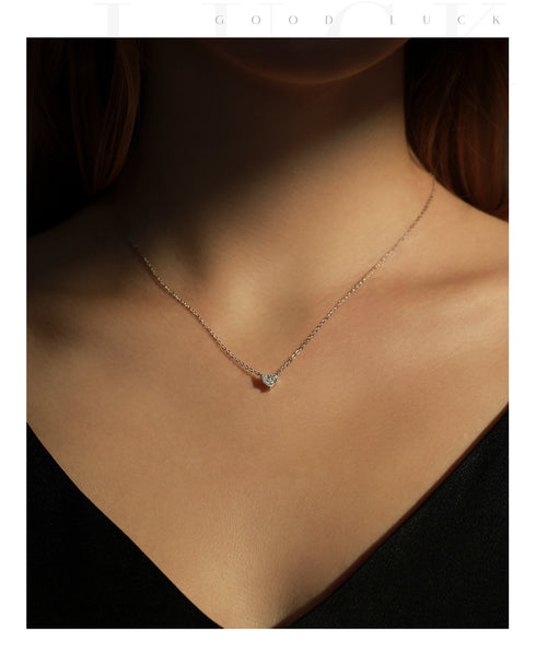 Colorful Birthstone Heart Pendant Necklace - Sterling Silver