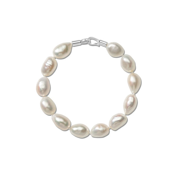 Modern Baroque Pearl Beaded Bracelet