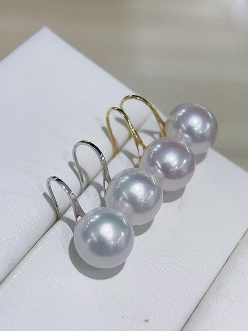 Classic Pearl Hook Earrings - 18k Gold Vermeil