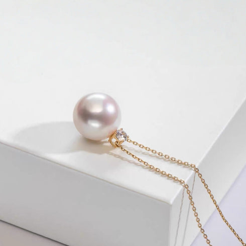 Timeless Kate Freshwater Pearl Pendant - 18K Solid Gold