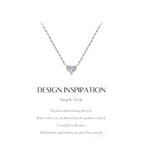Colorful Birthstone Heart Pendant Necklace - Sterling Silver