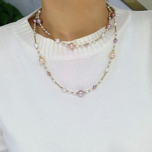 93cm Multi-Tone Baroque Pearl Necklace