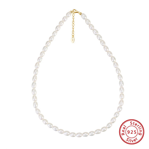 Baroque Rice Bracelet and Necklace Set – Gold Vermeil
