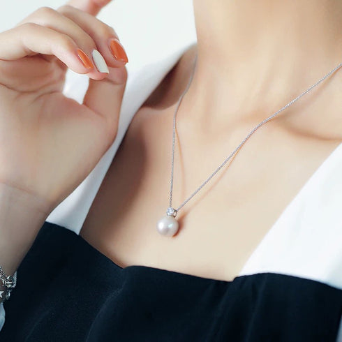 Timeless Kate Zirconia Pearl Pendant Necklace - Perfect Daily Wear