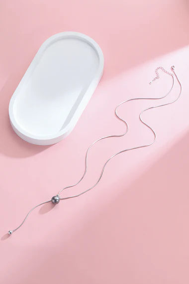 11-12mm Tahitian Pearl Clavicle Chain Necklace - Ocean Gift