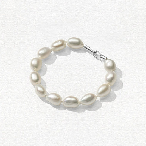 Modern Baroque Pearl Beaded Bracelet