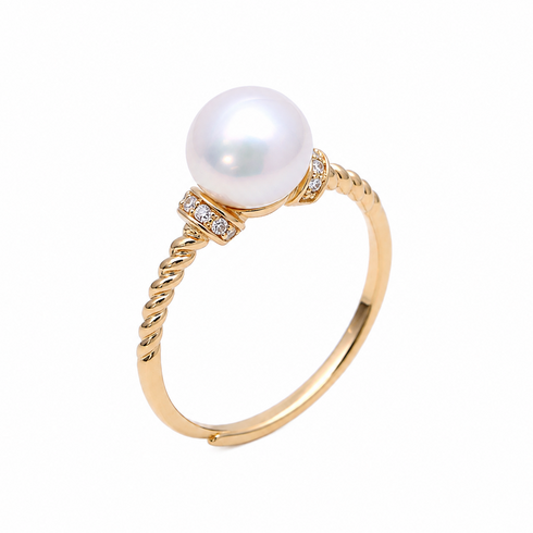 Freshwater Pearl Twisted Ring