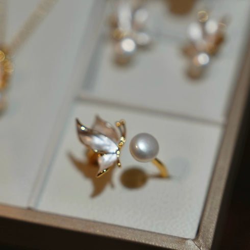 Butterfly Freshwater Pearl Set