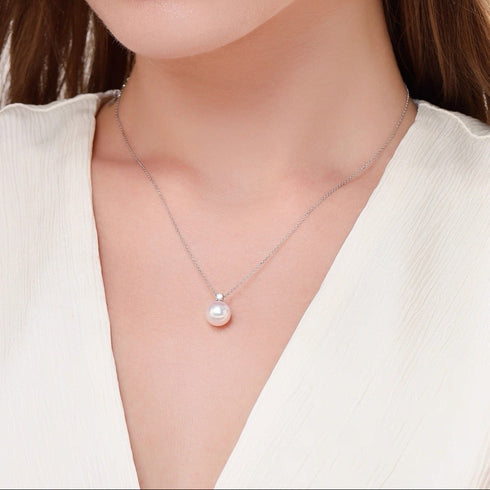Timeless Kate Zirconia Pearl Pendant Necklace - Perfect Daily Wear