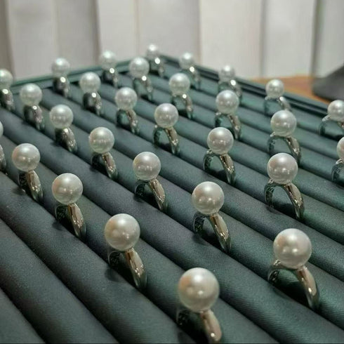 Power Edison Pearl Open Ring - Sterling Silver