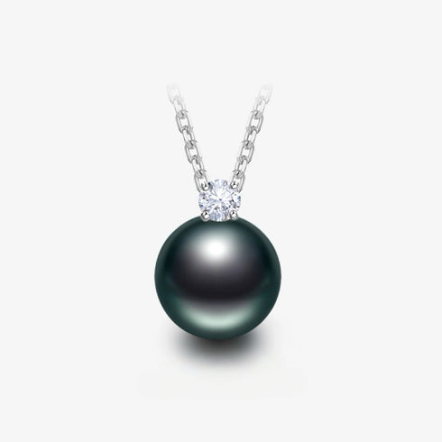 SaSha Tahitian Pearl Necklace - Sterling Silver