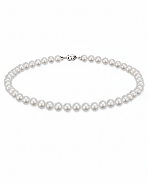 Classic White Freshwater Pearl Necklace Multiple Lengths - Necklaces made with hand-selected pearls from House of Pearls