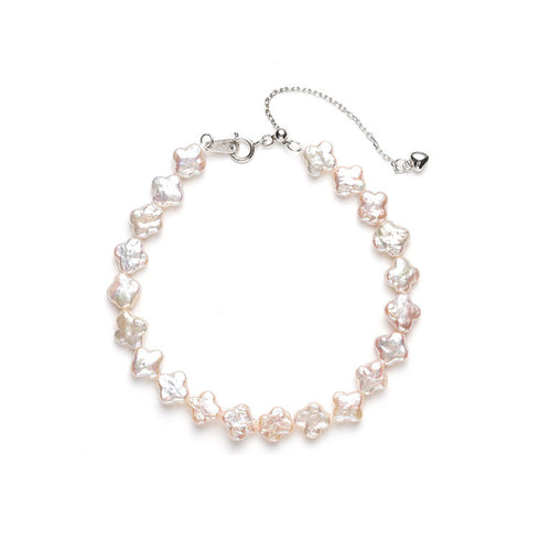 Floral Baroque Pearl Bracelet