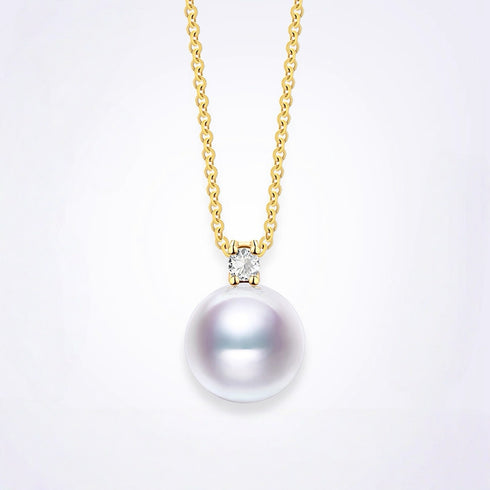 Timeless Kate Freshwater Pearl Pendant - 18K Solid Gold