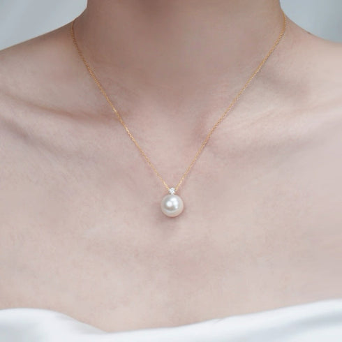 Timeless Kate Freshwater Pearl Pendant - 18K Solid Gold