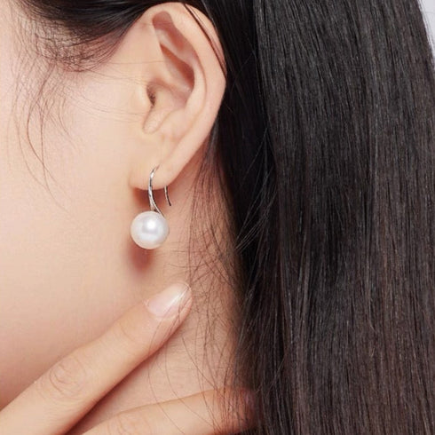 Classic Pearl Hook Earrings - 18k Gold Vermeil